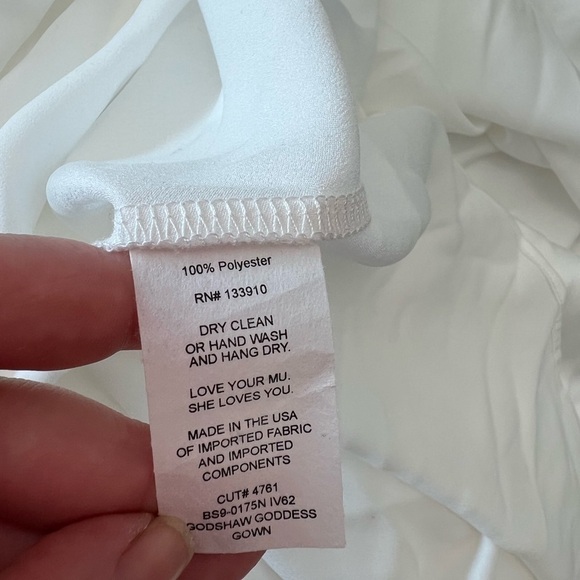 Show Me Your Mumu Godshaw Goddess maxi dress in ivory luxe satin - Picture 11 of 13